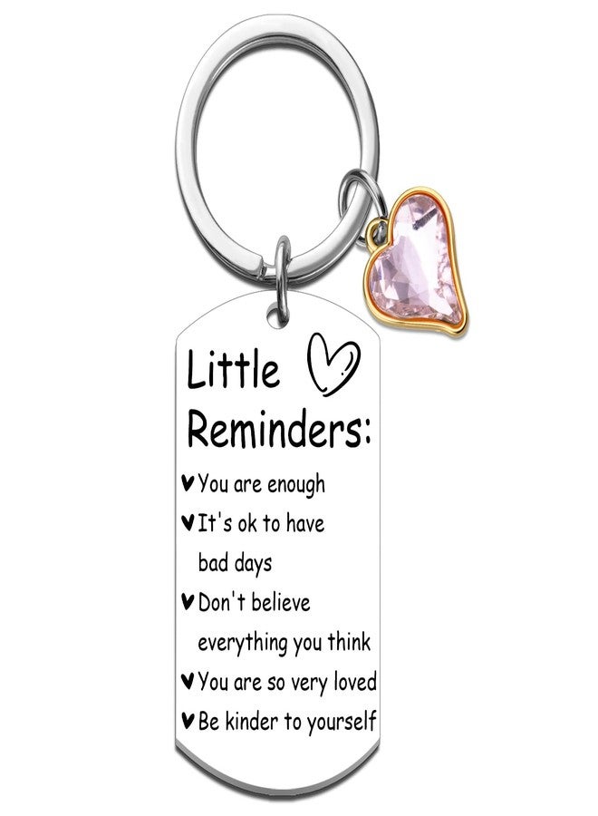 MOEXUKO White Elephant Gift Ideas Little Reminders Keychain Inspirational Gifts for Women Self Care Gifts for Women Sobriety Gift for Friends Daughter Birthday Christmas Stocking Stuffers - Image 1